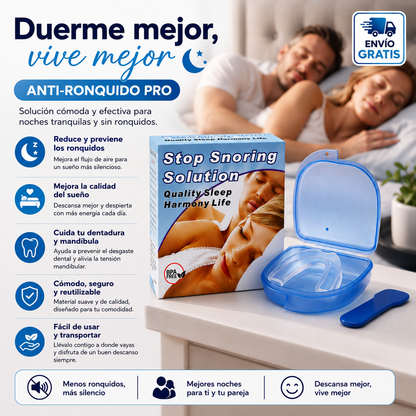 🌙 ANTI-RONQUIDOS PRO |✨Descanso Profundo, Natural y Sin Interrupciones😴💙